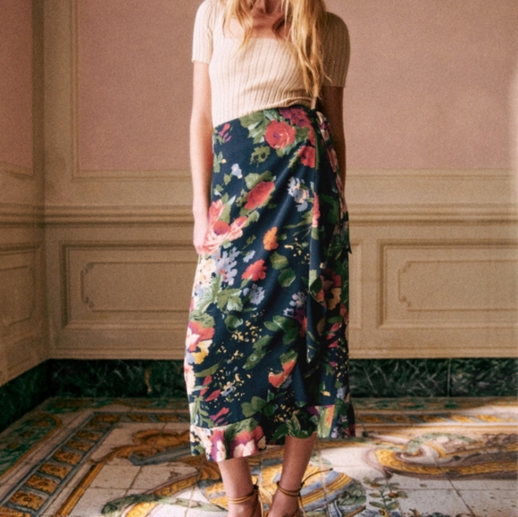 Sezane Melaine Skirt in Trianon Print size 34 - Picture 1 of 10